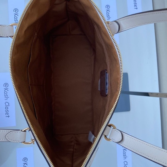 Coach Tote Purse Gallery Wildflower Printed Large Tote Chalk Multi - Picture 9 of 12